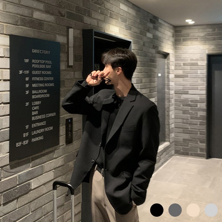 Titikong 남성 자켓 데일리 빅사이즈 정장 사계절 경량캐주얼 수트