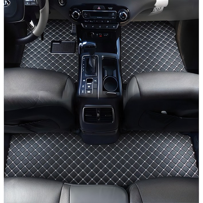 지엠지모터스 자동차 매트 카매트 퀼팅 가죽 바닥 장판 시공 효과 1열 2열 플로어 호환매트