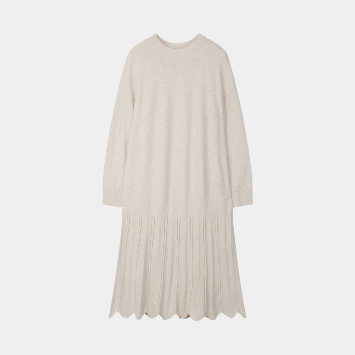 [요하넥스] 캐시 블렌드 홀가먼트 니트 원피스