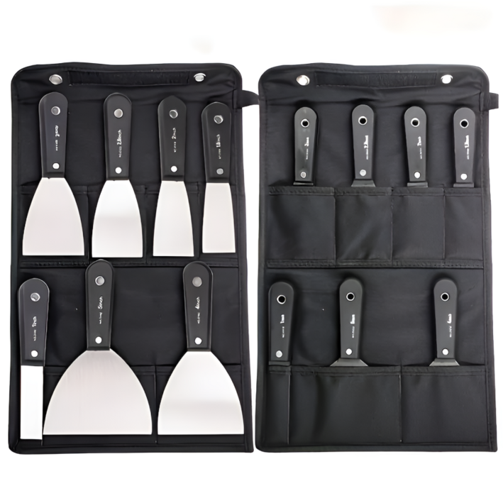 다용도 고탄소강 퍼티 나이프 도구 페인트 및 벽지 제거용 퍼티 작업 공구 가방 포함 7종 세트