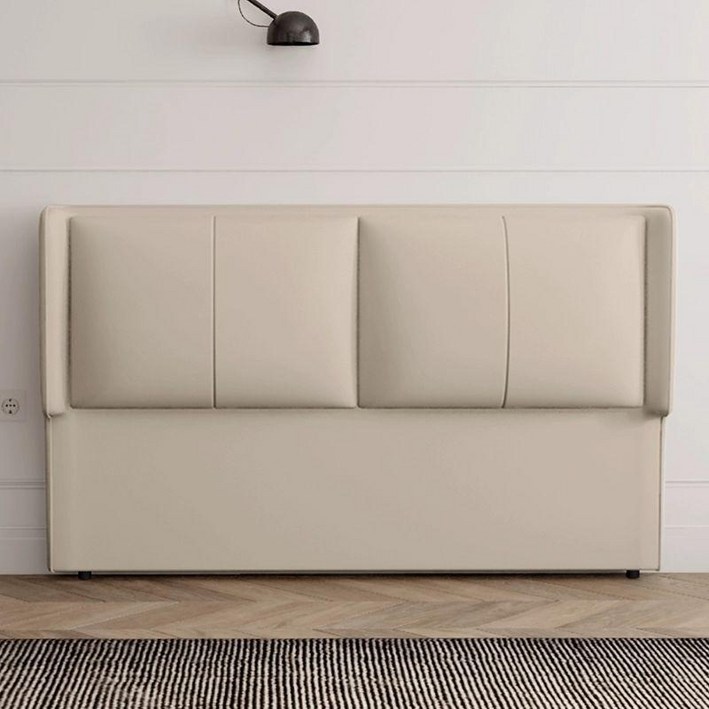 침대 헤드 호텔식 대형 쿠션판 헤드보드 머리판 가죽 스타일7-다크그레이 1500