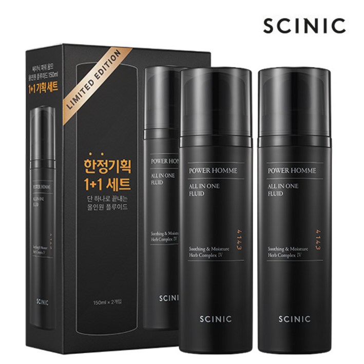 싸이닉 파워 옴므 올인원 플루이드 대용량 150ml, 150ml, 2개