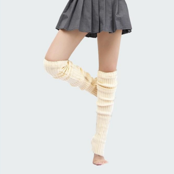 하이유니 필라테스 발레 요가 기모 니트 발목 토시 다리 레그 워머
