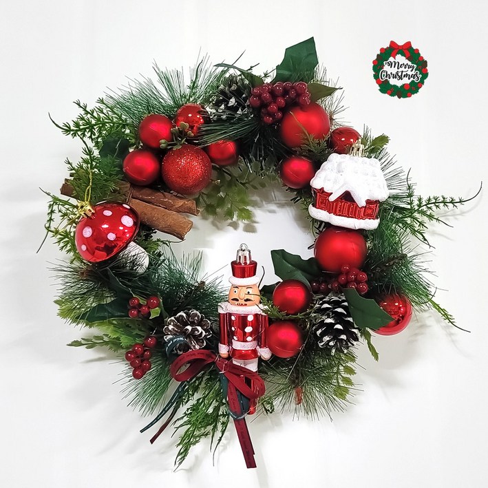 크리스마스리스 대,오너먼트,크리스마스트리,장식,크리스마스인테리어장식,소품, 단품