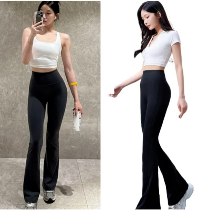 VEETIZ 여성 부츠컷 레깅스 와이드핏 요가바지 필라테스 팬츠 헬스 운동 VEETIZ 여성 부츠컷 레깅스 와이드핏 요가바지 필라테스 팬츠 헬스 운동