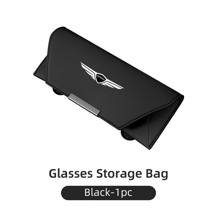 자동차 가죽 선글라스 안경 GENESIS G60 GV80 케이스 액세서리 홀더 G90 GV60 박스 주최자 G80