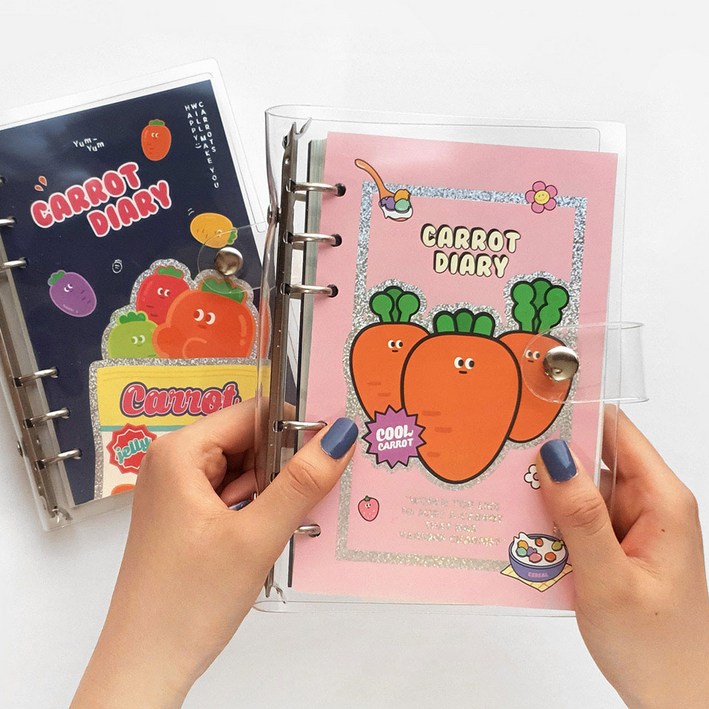 핑크풋 10000 당근 6공 다이어리 ver2 만년형 정품