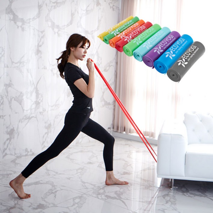 올댓세일 필라테스 라텍스 스트레칭밴드 탄력밴드 고무밴드