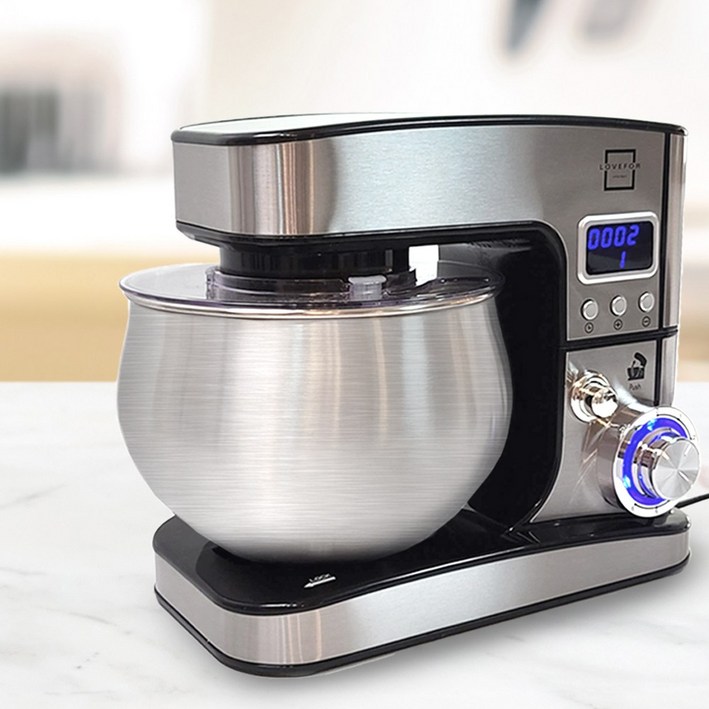 러브포 프리미엄 스탠드 믹서 반죽기  홈베이킹 교반 거품 밀가루 휘핑 제빵 가정용 버티컬, 단품
