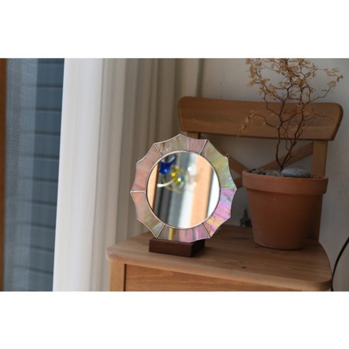 스테인드글라스 인테리어 크라운거울