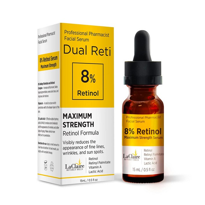 라클레어  레티놀  8%  안티에이징  페이스세럼  30ml