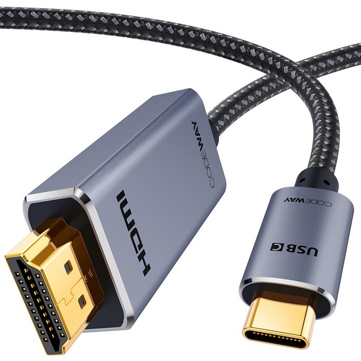 코드웨이 USBC to HDMI MHL 미러링 케이블, 1m, 1개