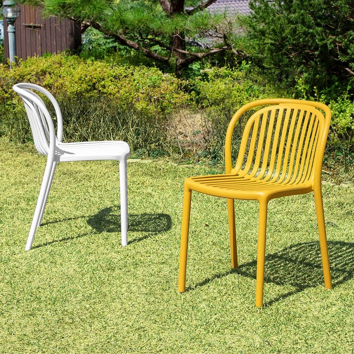 몬스 체어 2개 실내 야외 테라스 카페 인테리어 의자, 화이트, 2개