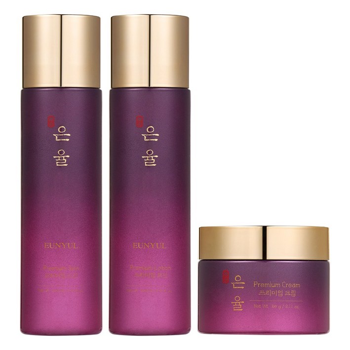 은율 프리미엄 한방 토너로션크림 3종세트, 1세트스킨150ml, 로션150ml, 크림60g, 1개