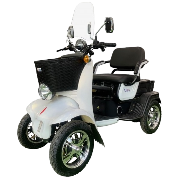 2인용 사륜 전동스쿠터 ,전동차, 단단e 화이트, 1개