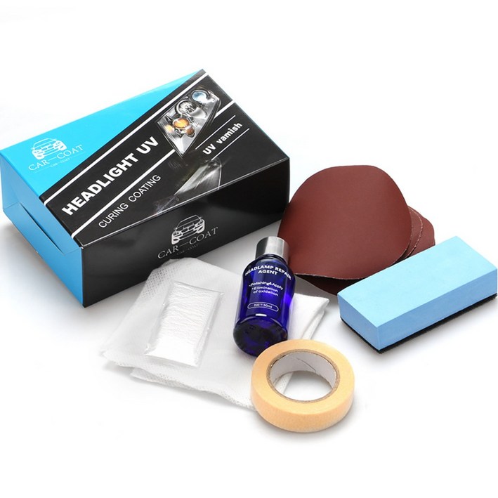 차량 전조등 복원제 셀프 수리 세트 흠집제거 연마제