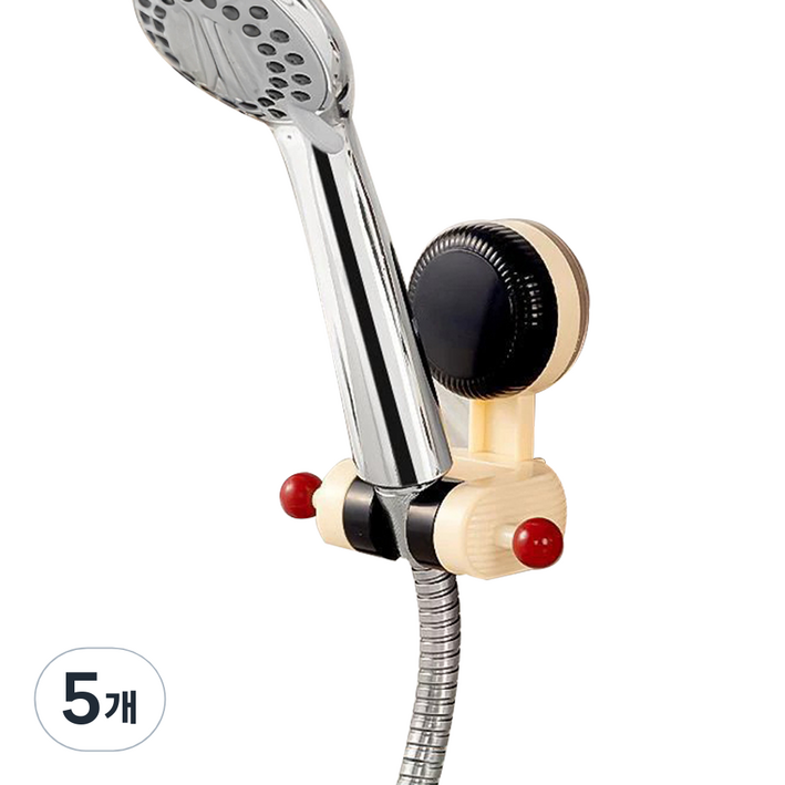 아케이바이 흡착 무타공 각도조절 샤워기 걸이, 5개