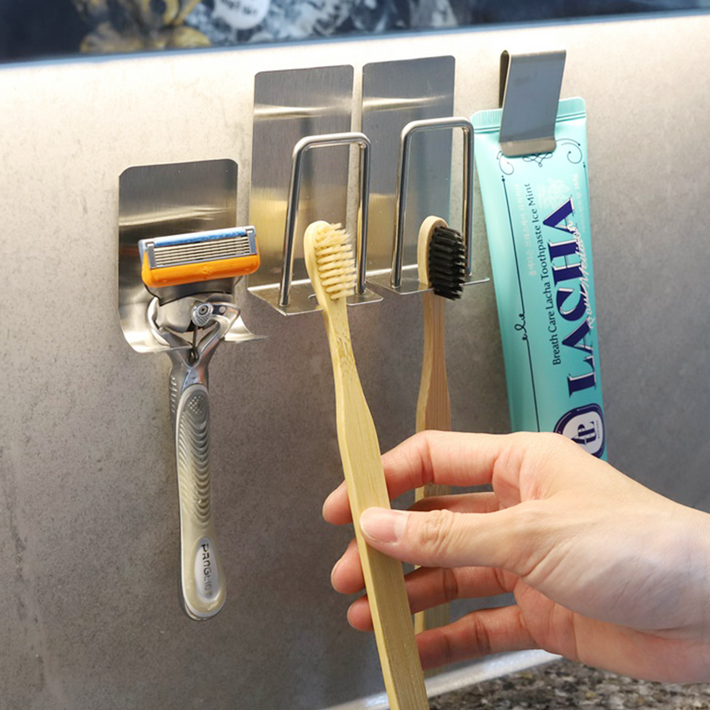 디블릭 무타공 스테인리스 칫솔걸이