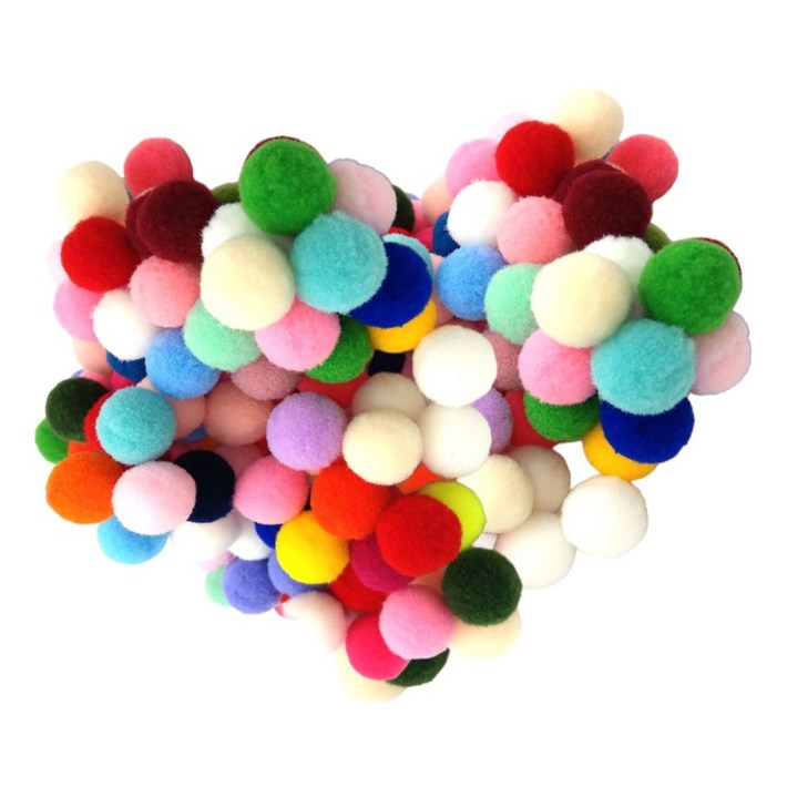 마다꾸미 DIY 꾸미기 만들기 컬러 믹스 고탄력 폼폼이 색방울