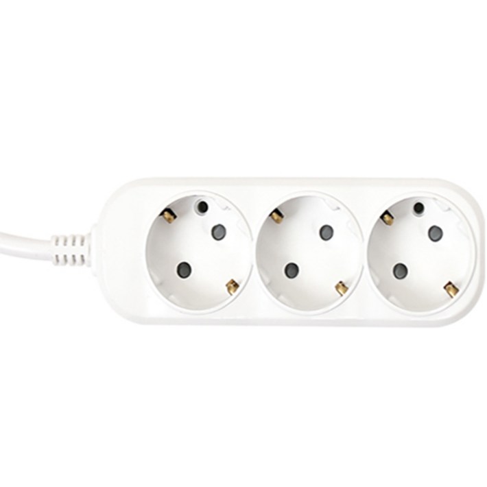 오성정밀 일반 접지 멀티탭 전선형 3구, 10m, 단일색상, 1개