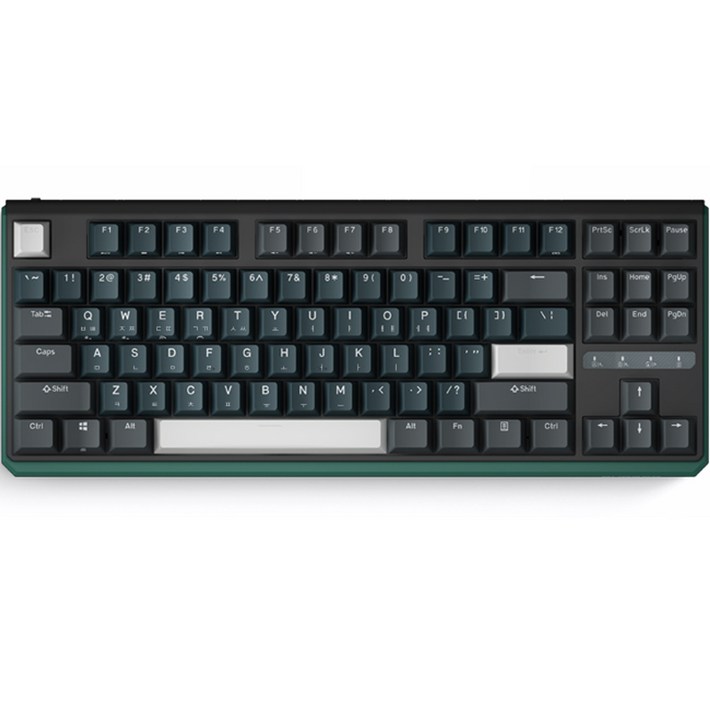 듀가드 블루투스 유무선겸용 텐키리스 핫스왑 키보드, 아일랜드갈축, K620W, 갈축