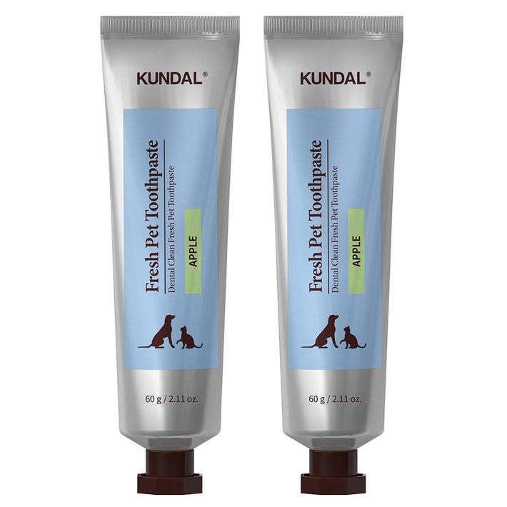 쿤달 덴탈 클린 프레쉬 펫 치약 사과향