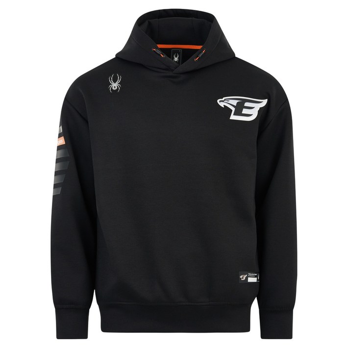 스파이더 한화이글스 남성용 24 트레이닝 후드티 SBJPCNHD531MBLK