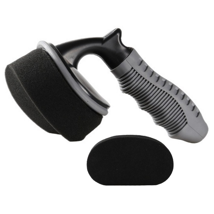 케리빙 차량용 휠 전용 브러쉬  스펀지 2p 세트, 블랙, 1세트