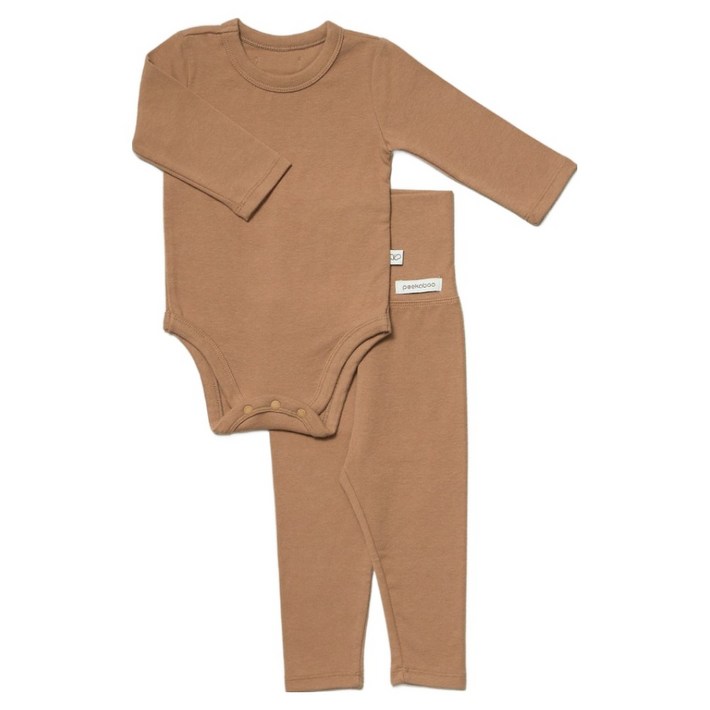 피카부 유아용 누보 바디수트 뉴트럴 상하의 세트