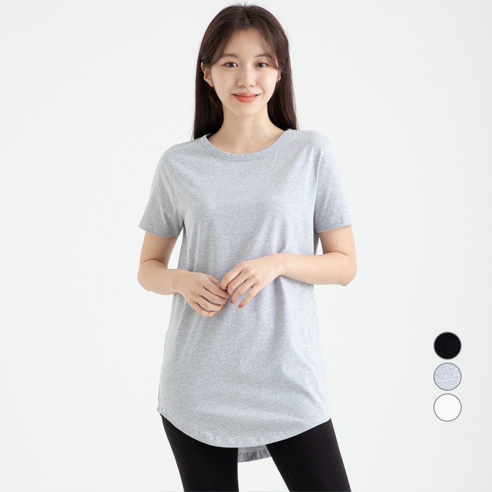 캐럿 여성용 반팔 레이어링 티셔츠 캐럿 여성용 반팔 레이어링 티셔츠
