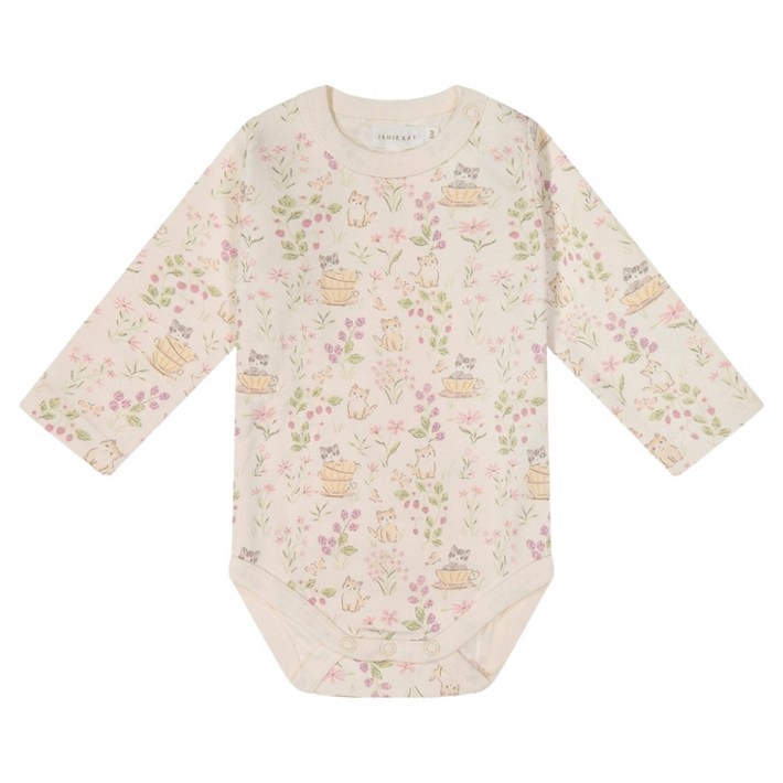 제이미케이 아동용 코튼 롱 슬리브 바디수트