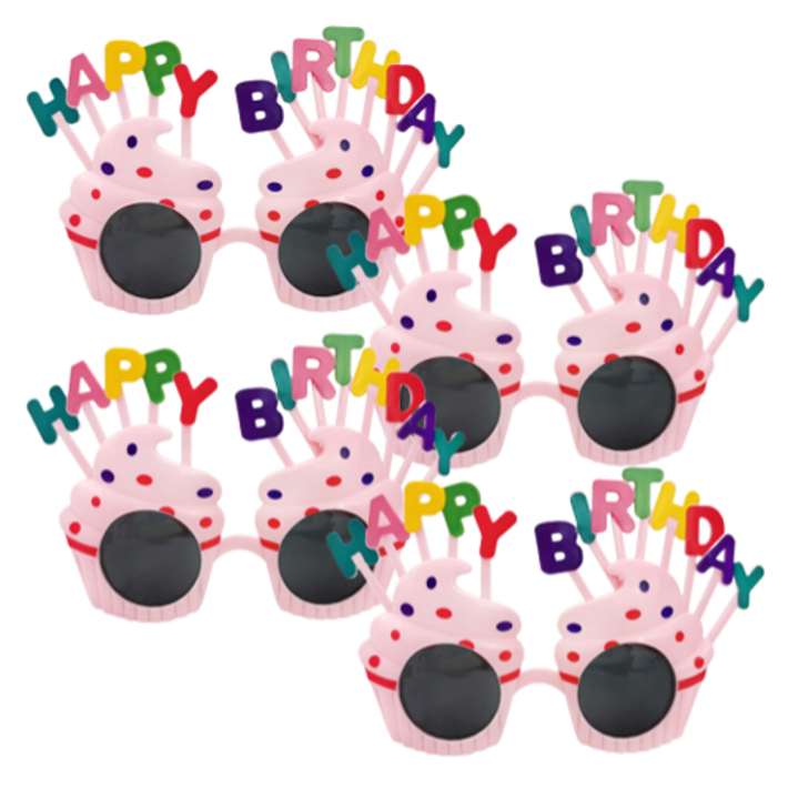생일파티 머핀 안경