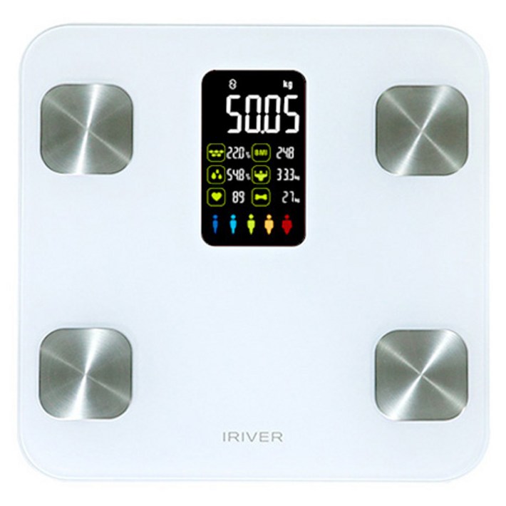 아이리버 대형 LCD 스마트 체지방 체중계