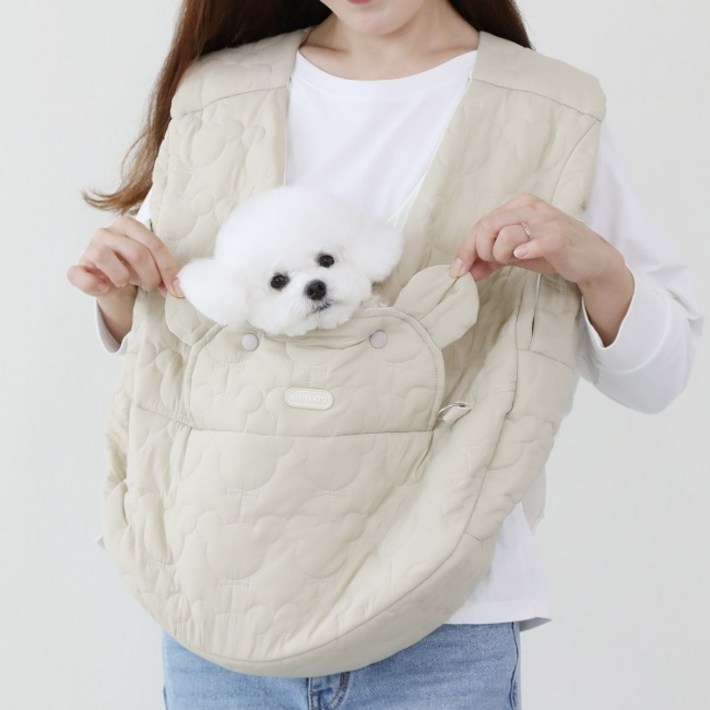 리토가토 강아지 보들리 앞가방 리토가토 강아지 보들리 앞가방