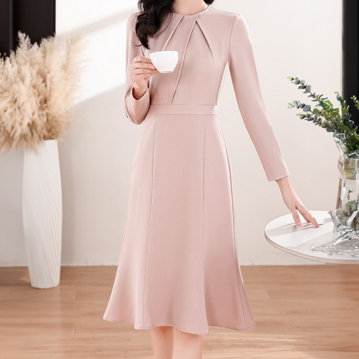 아뗄릭 유엘 봄 가을 정장 머메이드 원피스 11003