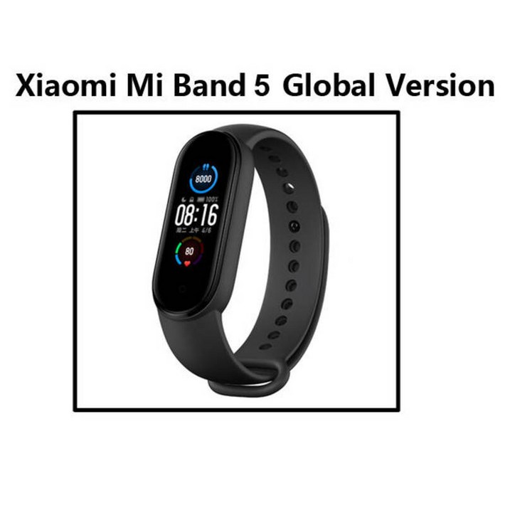 Xiaomi Mi Band 5 스마트 팔찌 피트니스 트래커 혈액 산소 심박수 모니터 수면 단계 수영 스포츠 APP 푸시 알람