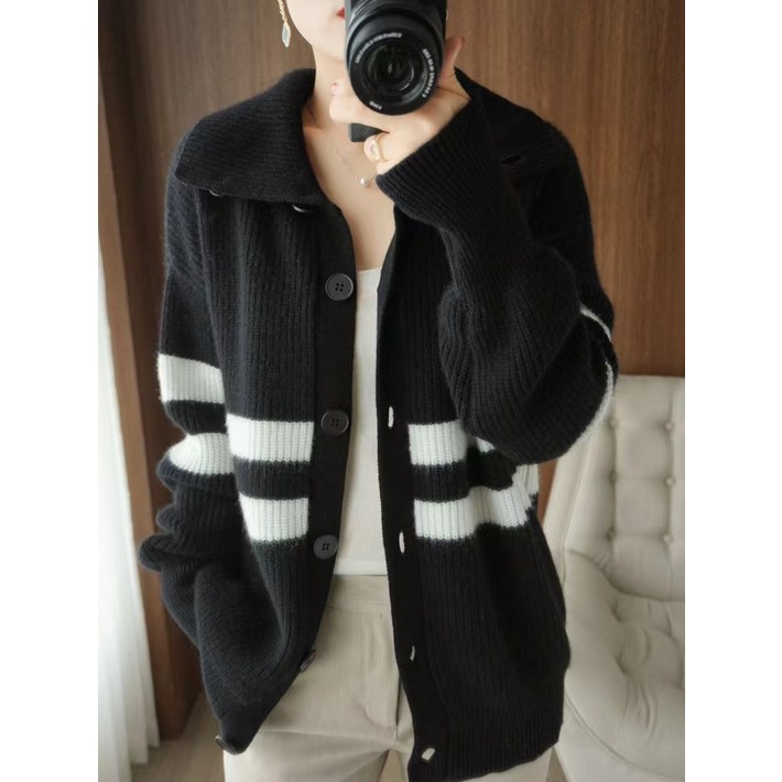 니트 스웨터 재킷 카디건 재킷 두꺼운 스웨터