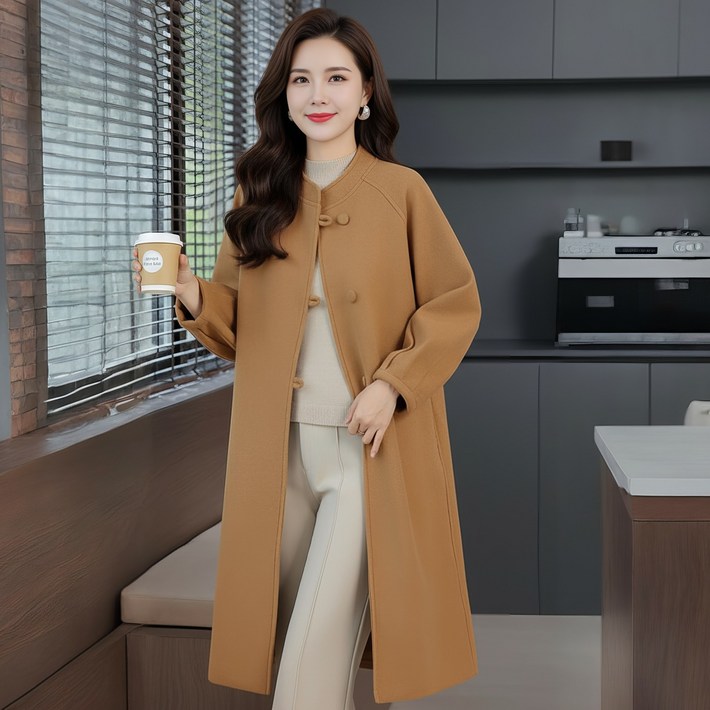 엘드마마 엘리스 라운드 롱 겨울 코트 홈쇼핑 노출