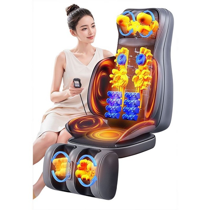 다기능 의자형 안마기 안마의자 가성비 온열 리모콘 전신 안마기 등마 허리 종아리 어깨 마사지기