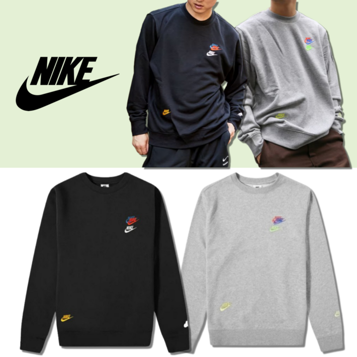 당일발송 나이키 NIKE 멀티로고 스우시 맨투맨 티셔츠 긴팔티 스포네틱 양말