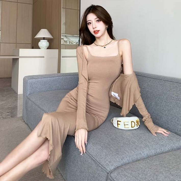 어반룩북 슬리브 가디건 투피스 클로이 드레스 슈트