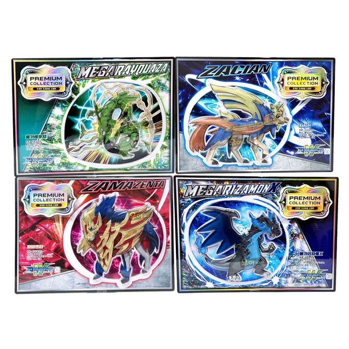 포켓몬스터 칼라 프리미엄 소장판 2025 메가레쿠쟈 자시안 자마젠타 메가리자몽X 캐릭터 고무 딱지