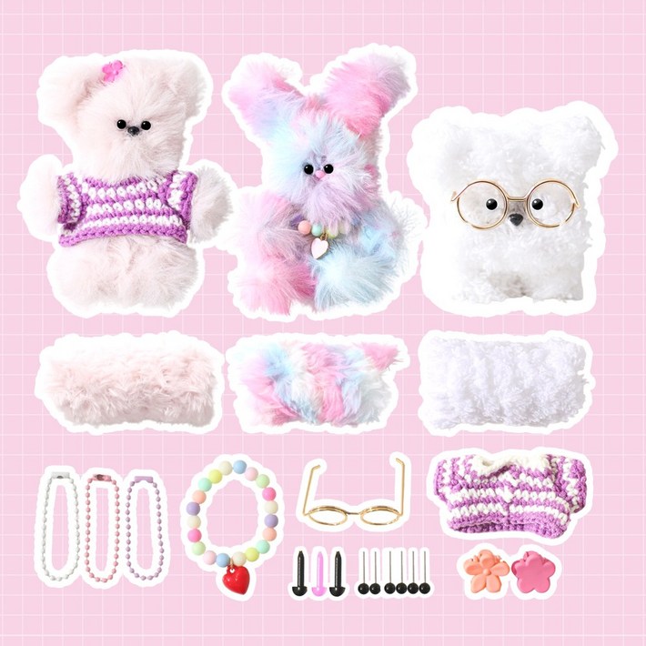 모두스마일 모루인형 만들기 풀쿠성 프리미엄 키트 세트, 1개, 모루인형 만들기 4번 세트 모두스마일 모루인형 만들기 풀쿠성 프리미엄 키트 세트, 1개, 모루인형 만들기 4번 세트