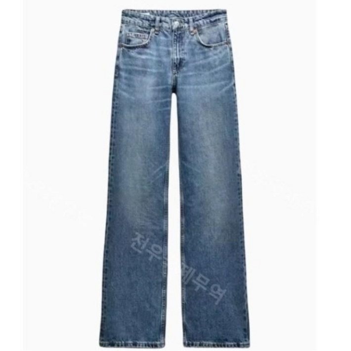 ZARA 자라 미드라이즈 풀 렝스 진 6688/034  6688034