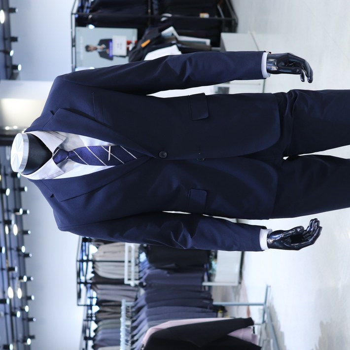 STCO 네이비 슬림핏 파워스트레치 수트 정장 SSJUCB2SETM