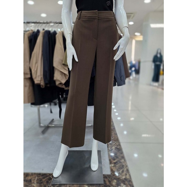 더아이잗 더블 밴드 레귤러핏 슬랙스 팬츠 IR8A0SL011BR10