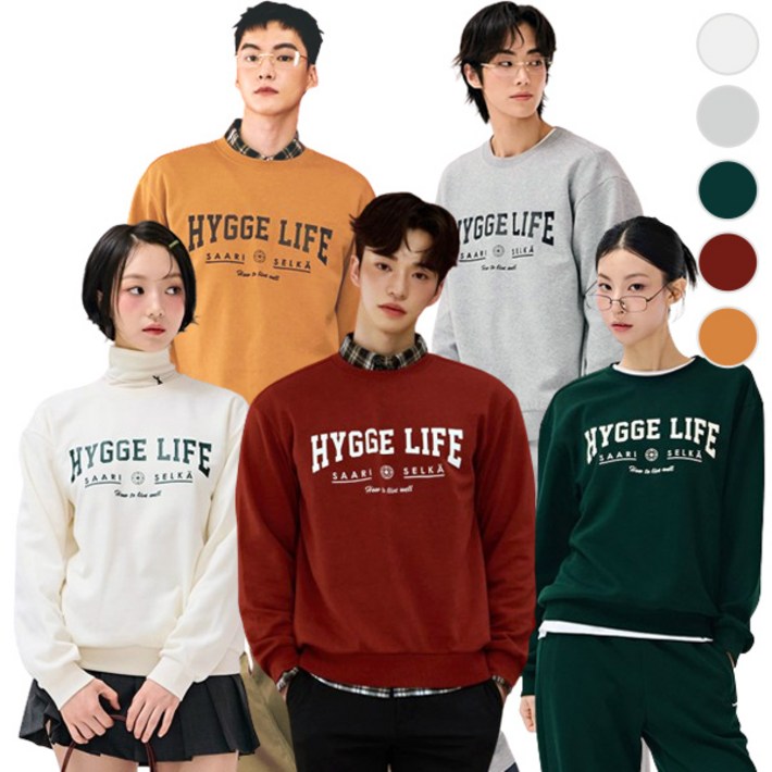 체이스컬트 본사직영공용 essential Arch 레터링 맨투맨 TSHIRT5Color