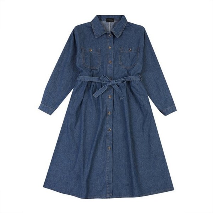 브랜드정품 코데즈컴바인 벨트 데님 원피스 CJADO001W2 간절기 브랜드 백화점