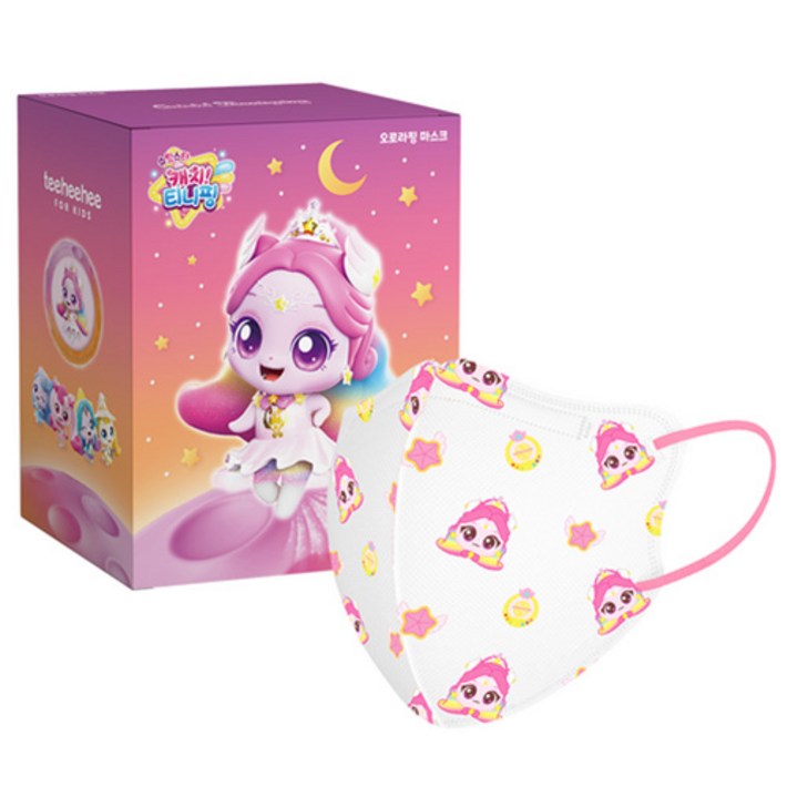 티히히 키즈 캐치티니핑 S5 캐릭터 마스크 아동용 소형 M