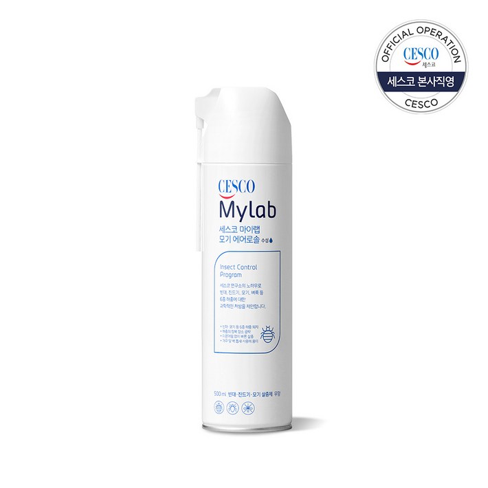 [세스코] 마이랩 모기 에어로솔 워터베이스 500ml, 1개